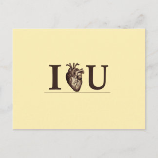 I Heart U Postkarte