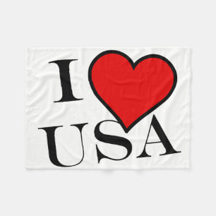 I Heart USA bbt Fleecedecke