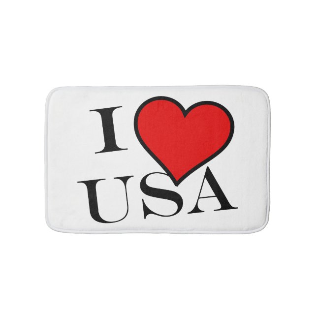 I Heart USA bk bmcnt Badematte (Vorderseite)