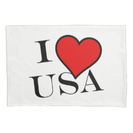 I Heart USA bk pccnt Kissenbezug