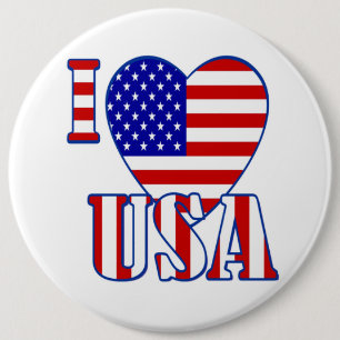I "Heart" USA/Kolossal, 16 mm, Round Button