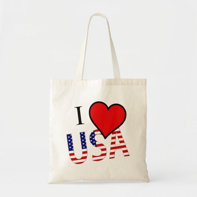 I Heart USA Overlay btcnt Tragetasche (Vorne)