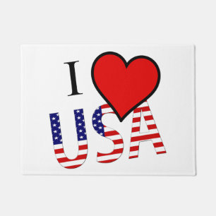 I Heart USA Overlay Dmt Fußmatte