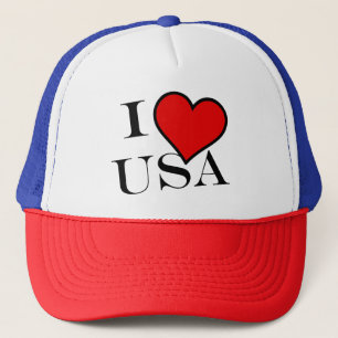 I Heart USA schwarz thcn Truckerkappe