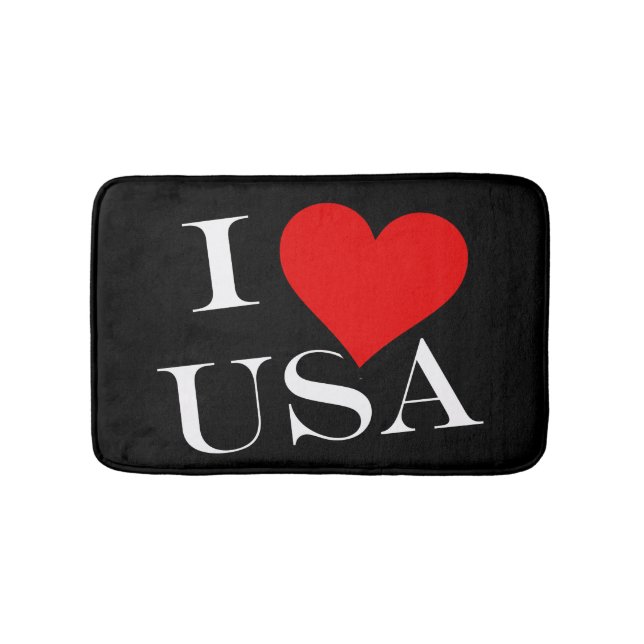 I Heart USA wt bmcnt Badematte (Vorderseite)