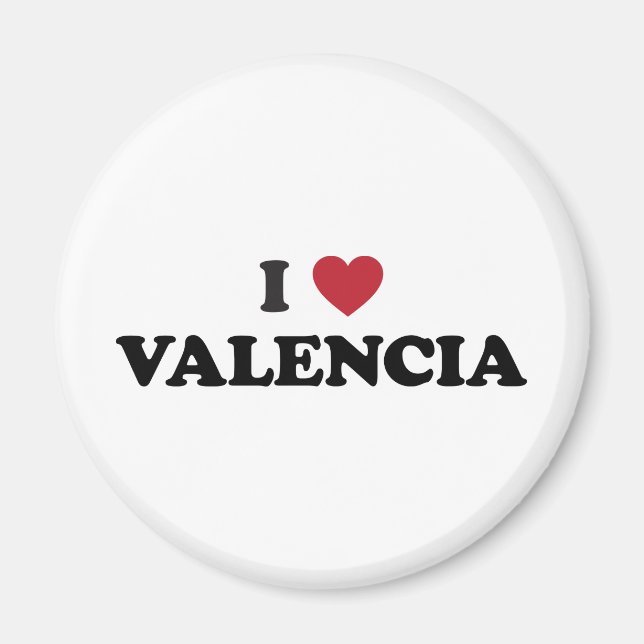 I Heart Valencia Magnet (Vorne)