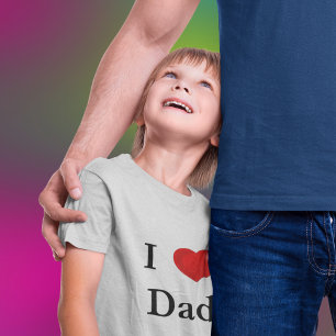 I Heart Vater Kleinkind T-shirt