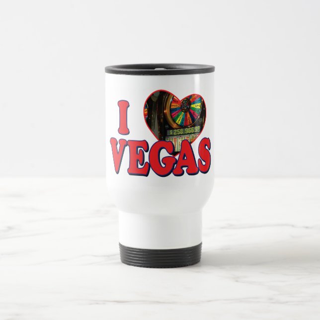 I Heart Vegas Reisebecher (Mittel)