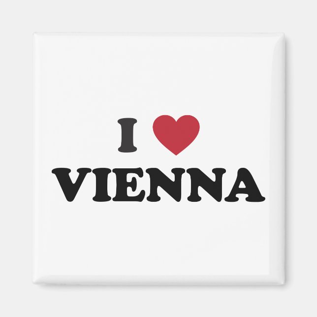 I Heart Vienna Austria Magnet (Vorne)