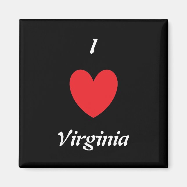 I Heart Virginia Magnet (Vorne)