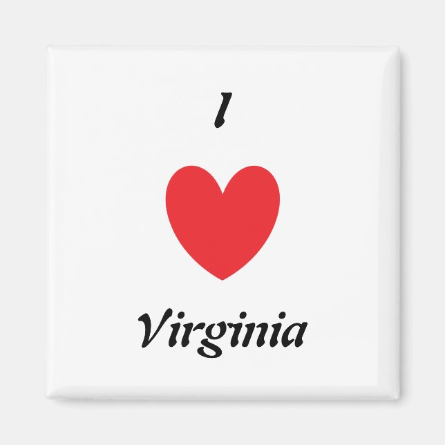 I Heart Virginia Magnet (Vorne)