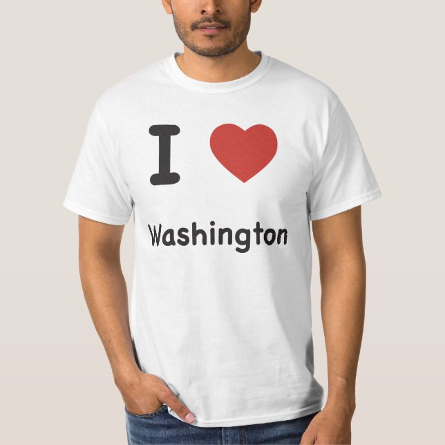 I Heart Washington - Baby T - Shirt (Vorderseite)