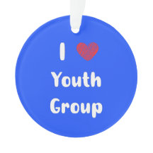 I Heart Youth Group Ornement acrylique