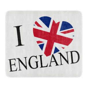 I Heartflag England bk cbcn Schneidebrett