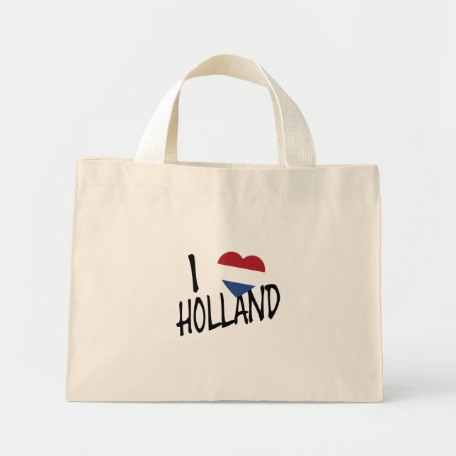 I Heartflag Holland bk tcnt Mini Stoffbeutel (Vorne)