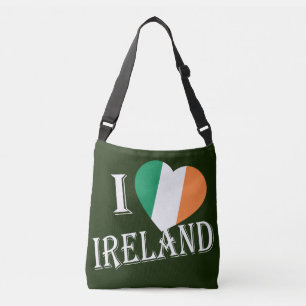 I Heartflag Ireland wt cbcn Tragetaschen Mit Langen Trägern