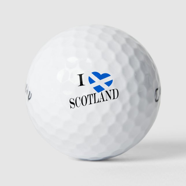 I Heartflag Scotland bk cwb gbcnt Golfball (Vorderseite)