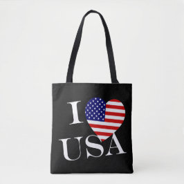 I Heartflag USA wt stcent Tasche