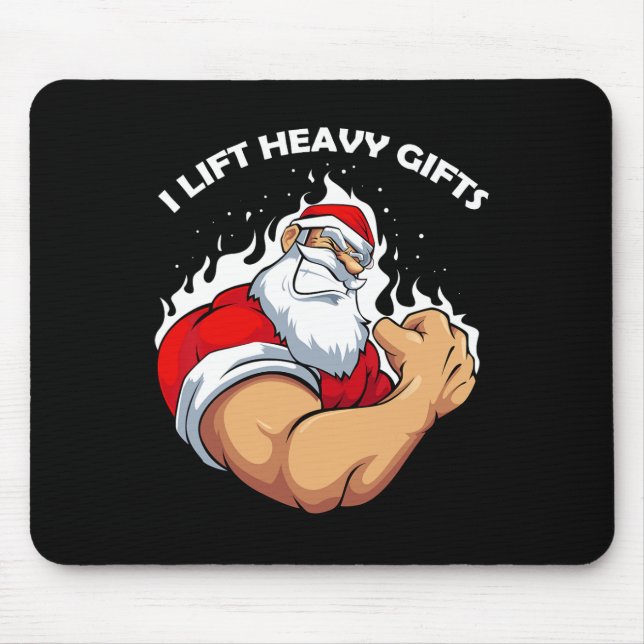 I Heft Heavy Weihnachten Cool Weihnachtsfeiertage  Mousepad (Vorne)