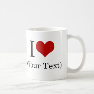 I Herz-(addieren Sie Ihren eigenen Kaffeetasse