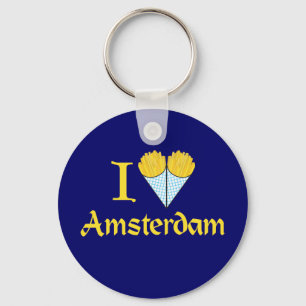 I Herz Amsterdam Schlüsselanhänger