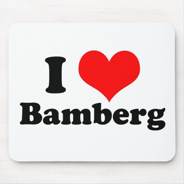 I Herz Bamberg Mousepad (Vorne)