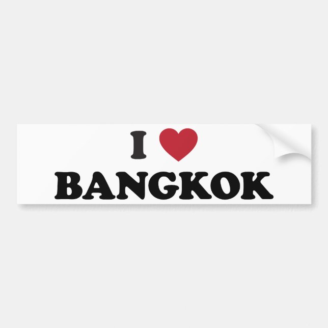I Herz Bangkok Thailand Autoaufkleber (Vorne)