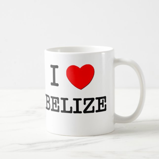 I HERZ BELIZE KAFFEETASSE (Rechts)