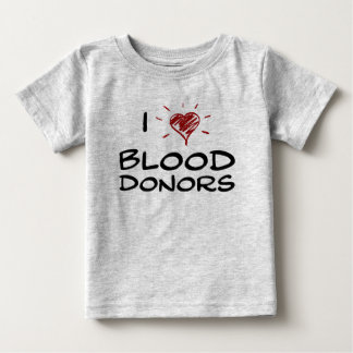 I Herz-Blutspende Baby T-shirt