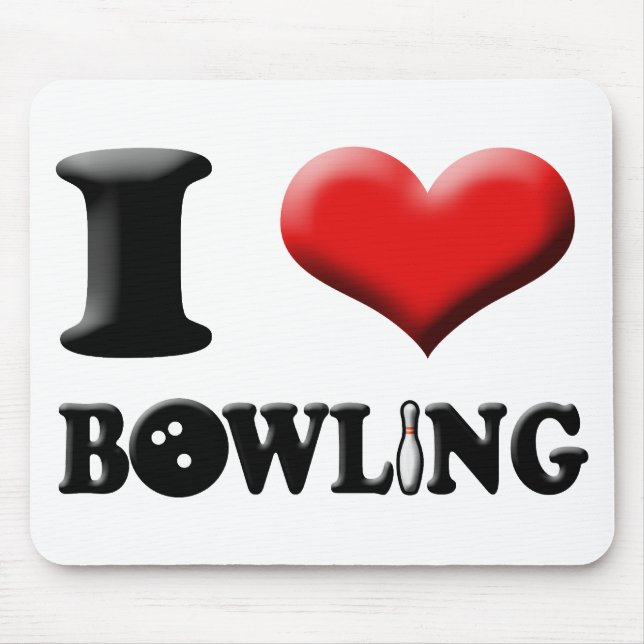 I Herz-Bowling Mousepad (Vorne)