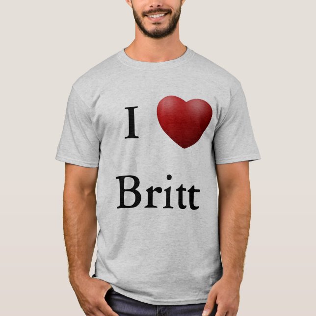 I Herz Britt T-Shirt (Vorderseite)