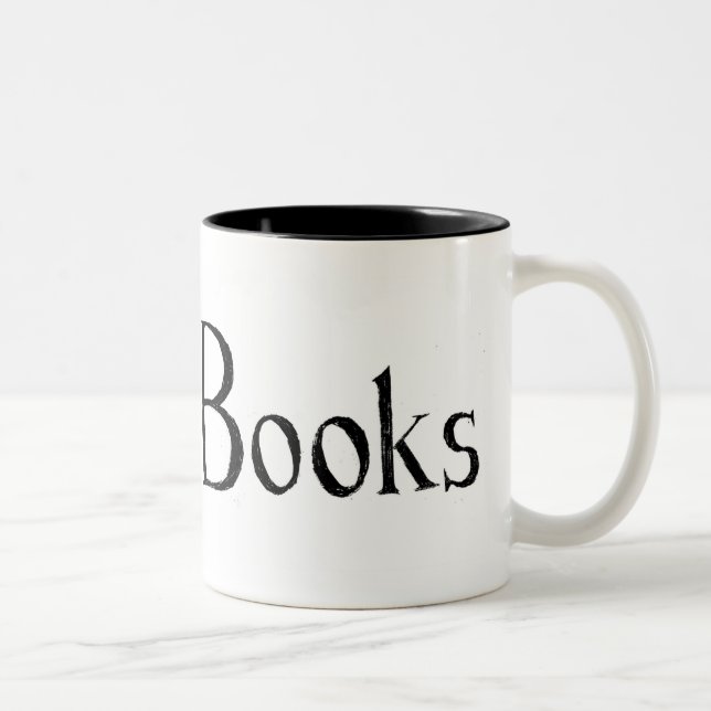 I Herz-Bücher Zweifarbige Tasse (Rechts)