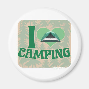 I Herz-Camping Magnet