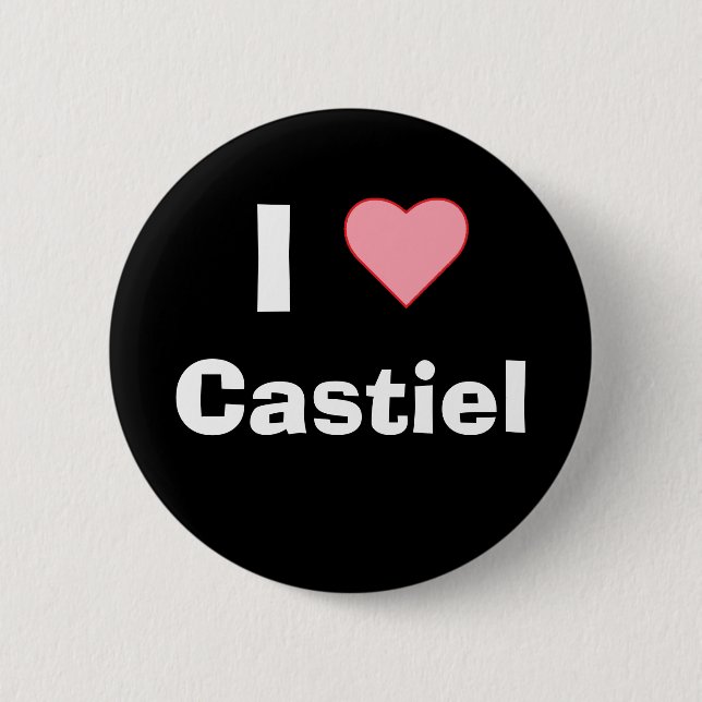 I Herz Castiel Button (Vorderseite)