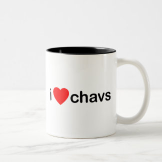 I Herz Chavs Zweifarbige Tasse