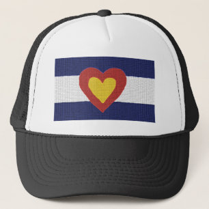 I Herz-Colorado-Flaggen-Produkte! Truckerkappe