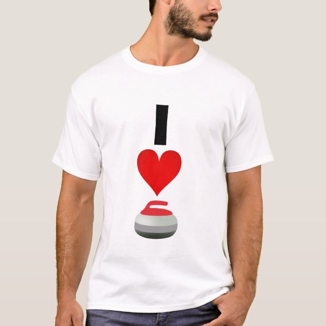 I [Herz] [Curling] T-Shirt (Vorderseite)