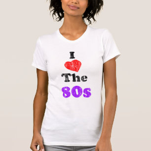I Herz der 80er Vintage T - Shirt