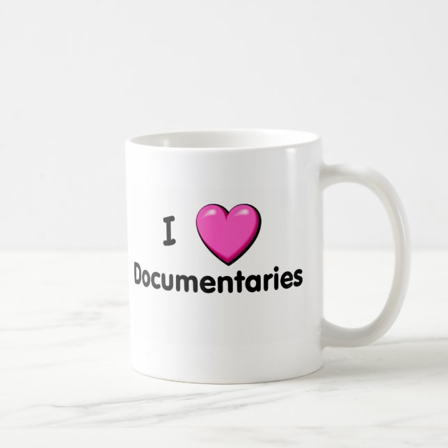 I Herz-Dokumentarfilms-Tasse Kaffeetasse (Rechts)
