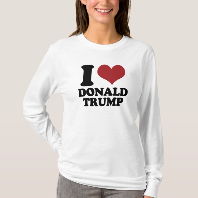 I Herz Donald Trump T-Shirt (Vorderseite)