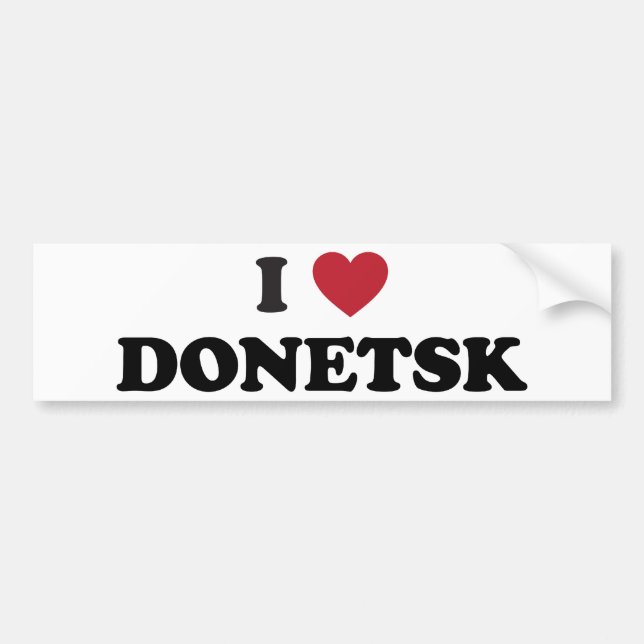 I Herz Donetsk Ukraine Autoaufkleber (Vorne)