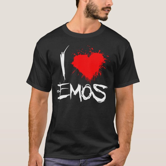 I Herz Emos T-Shirt (Vorderseite)