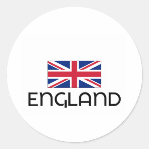 I HERZ ENGLAND RUNDER AUFKLEBER