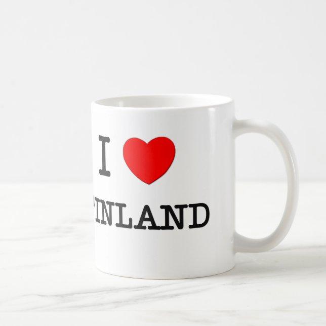 I HERZ FINNLAND KAFFEETASSE (Rechts)