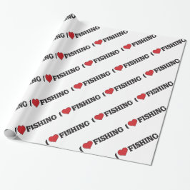 I Herz-Fischen Geschenkpapier