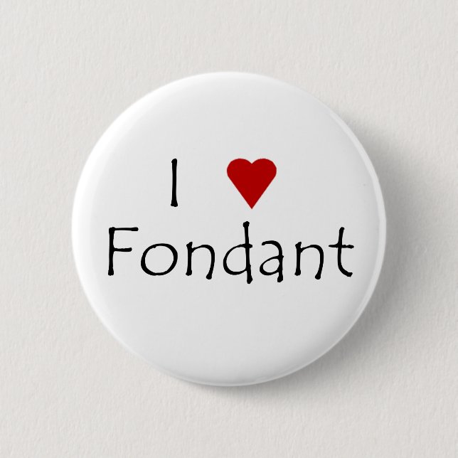 I Herz-Fondant-Knopf Button (Vorderseite)