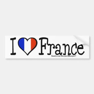 I HERZ FRANKREICH AUTOAUFKLEBER