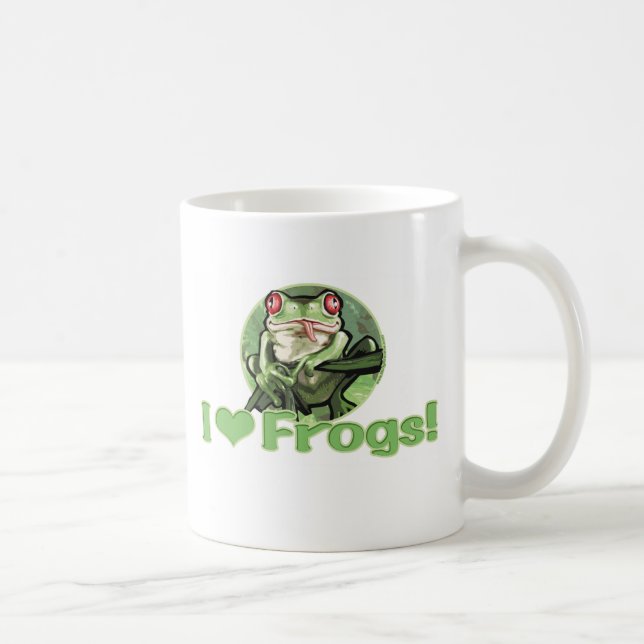 I Herz-Frosch-Tasse Kaffeetasse (Rechts)