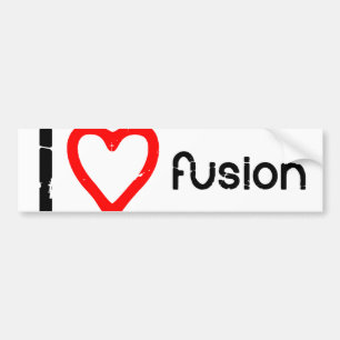 I Herz-Fusion Autoaufkleber