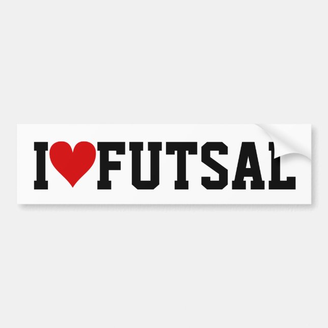 I [Herz] Futsal Autoaufkleber (Vorne)